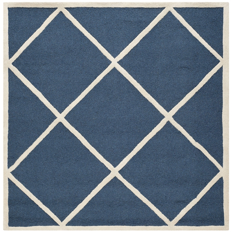 Safavieh Cambridge Navy Transitional Rug - Square 6'