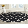 Safavieh Cambridge Black Transitional Rug - Round 6'