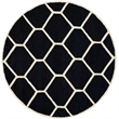 Safavieh Cambridge Black Transitional Rug - Round 6'