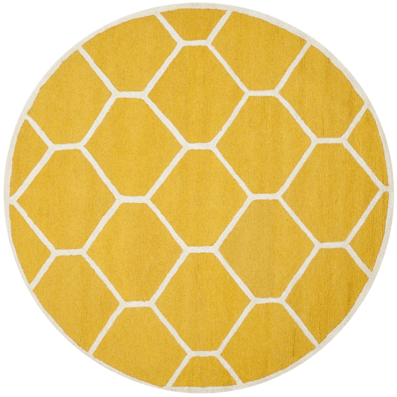 Safavieh Cambridge Gold Transitional Rug - Round 6'