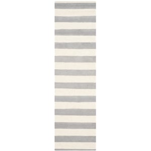 Safavieh Cambridge 2'-6&quot x 8'-0&quot Wool Hand Tufted Rug in Gray / Ivory