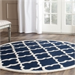 Safavieh Cambridge Navy Transitional Rug - Round 6'