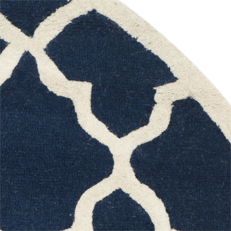 Safavieh Cambridge Navy Transitional Rug - Round 6'