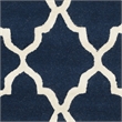 Safavieh Cambridge Navy Transitional Rug - Round 6'