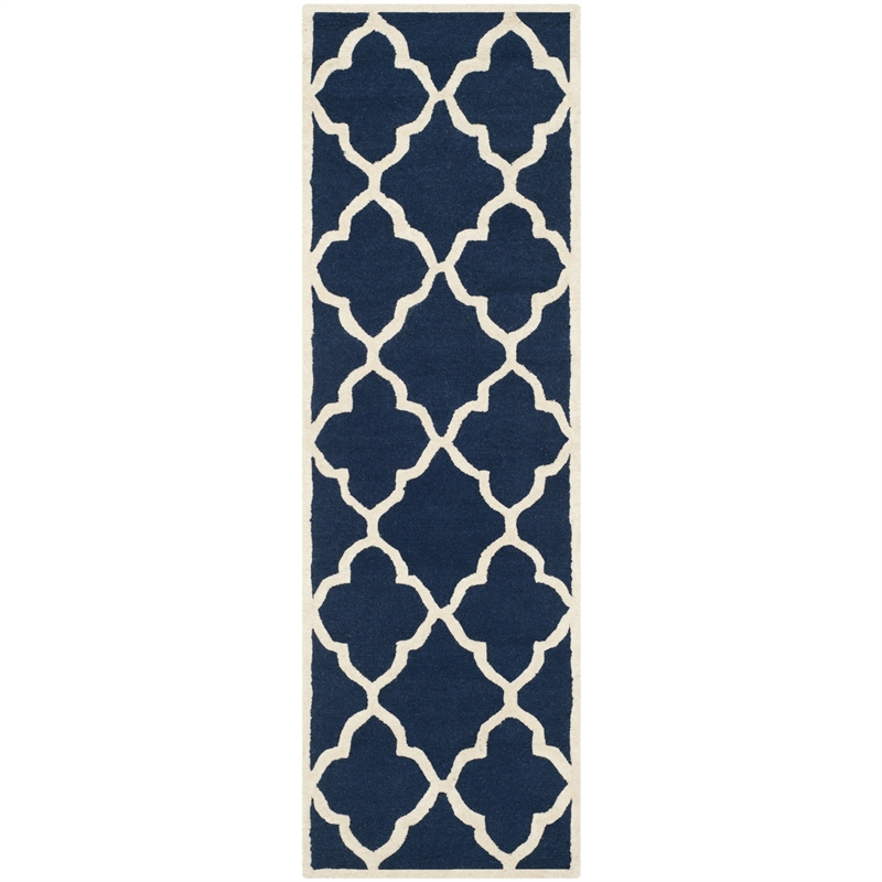 Safavieh Cambridge Navy Transitional Rug - Runner 2'6