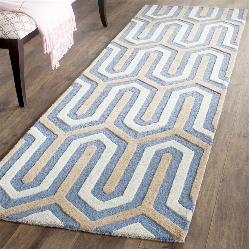 Safavieh Cambridge Navy Transitional Rug - Runner 2'6