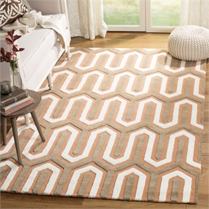 Safavieh Cambridge Orange Transitional Rug - Square 6'