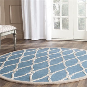 Safavieh Cambridge Navy Transitional Rug - Round 6'