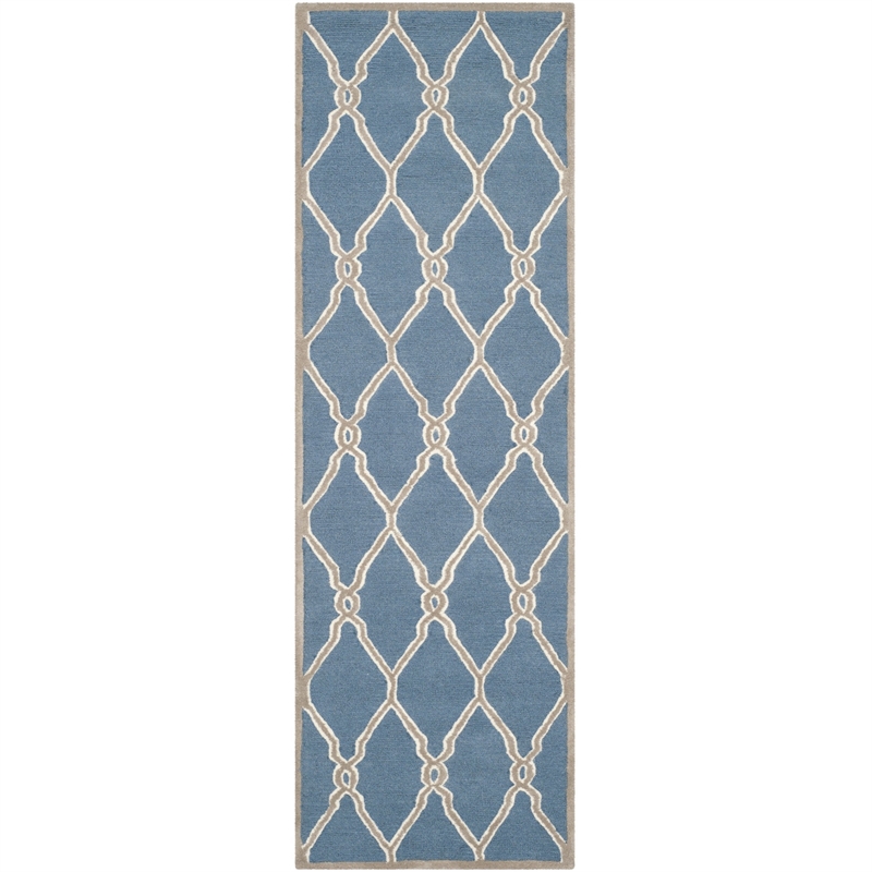 Safavieh Cambridge Navy Transitional Rug - Runner 2'6