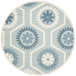 Safavieh Cambridge Blue Transitional Rug - Round 6'