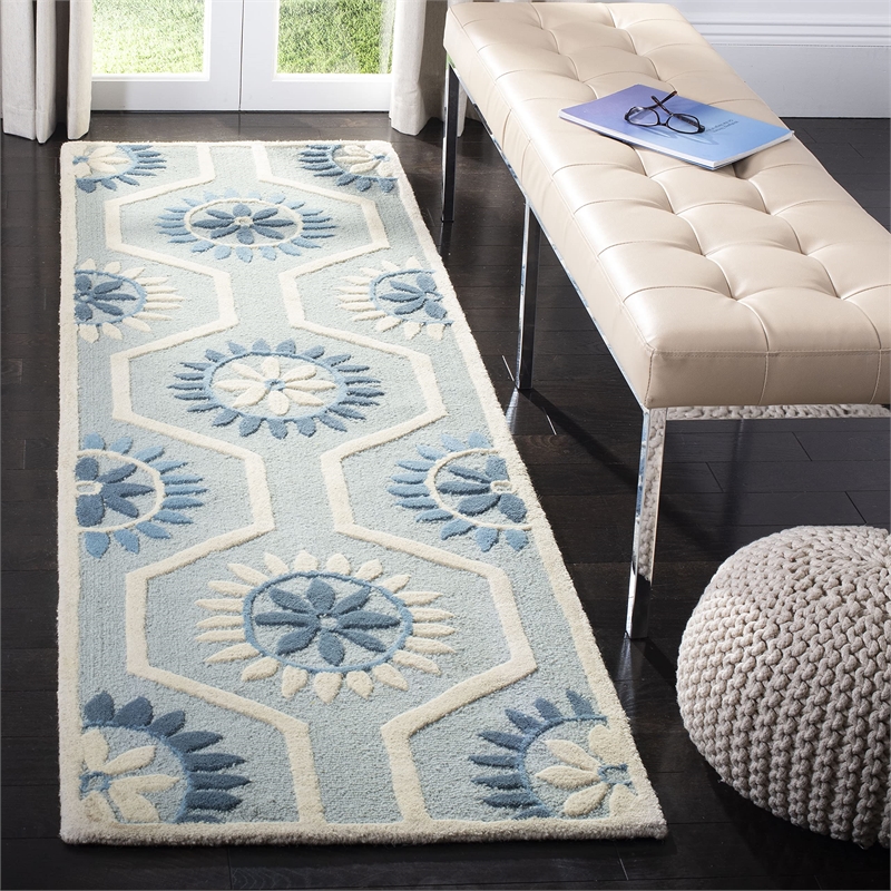 Safavieh Cambridge Blue Transitional Rug - Runner 2'6