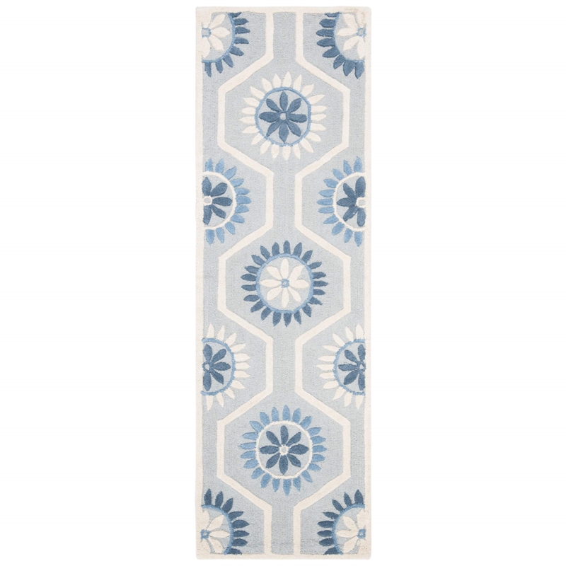 Safavieh Cambridge Blue Transitional Rug - Runner 2'6