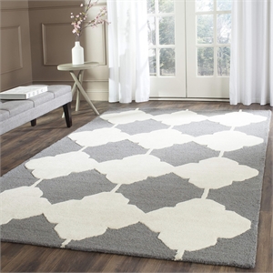 Safavieh Cambridge Dark Grey Transitional Rug - 6' x 9'
