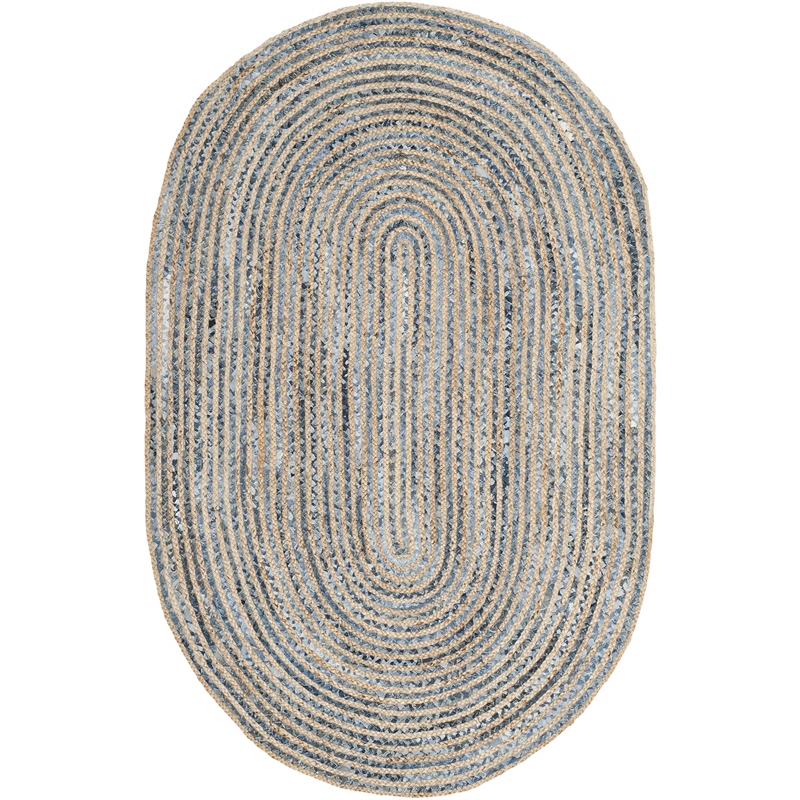 Safavieh Cape Cod Natural Contemporary Rug - Oval 5' x 8'