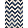 Safavieh Chatham 3' X 5' Wool Hand Tufted Rug in Navy / Ivory