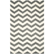 Safavieh Chatham 5' X 8' Wool Hand Tufted Rug In Dark Gray And Ivory