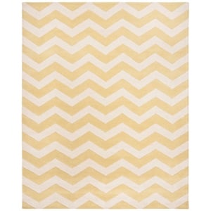 Safavieh Chatham 8' X 10' Wool Hand Tufted Rug in Gold / Ivory