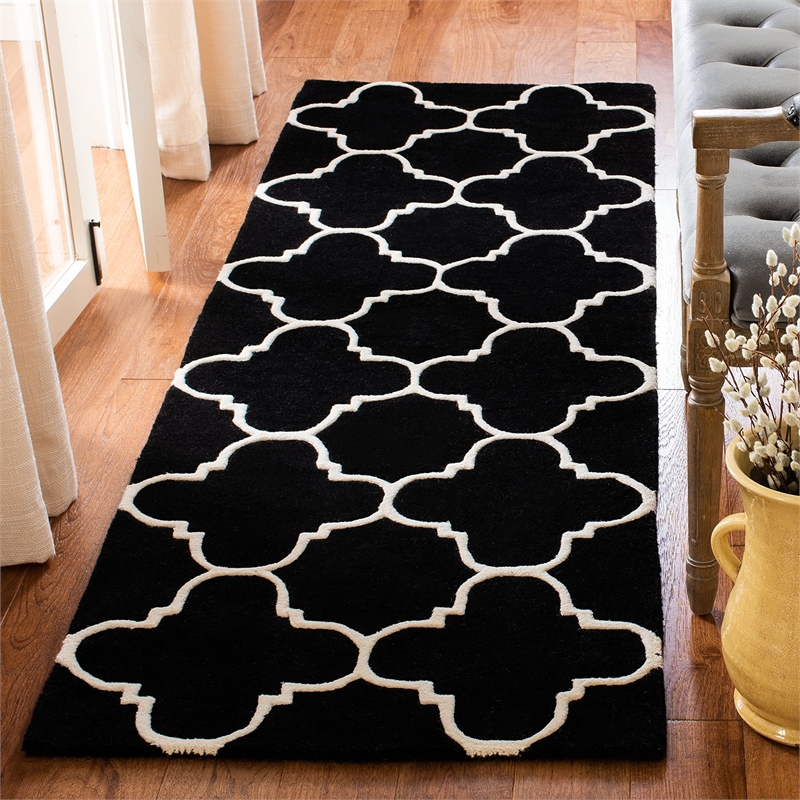 Safavieh Chatham Black Contemporary Rug - Runner 2'3