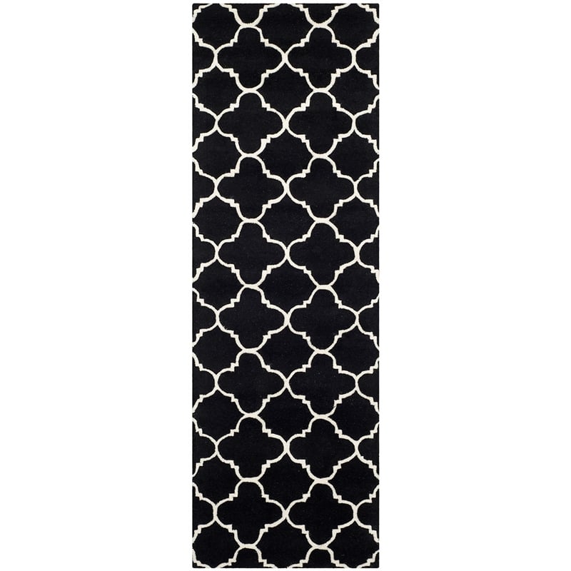 Safavieh Chatham Black Contemporary Rug - Runner 2'3