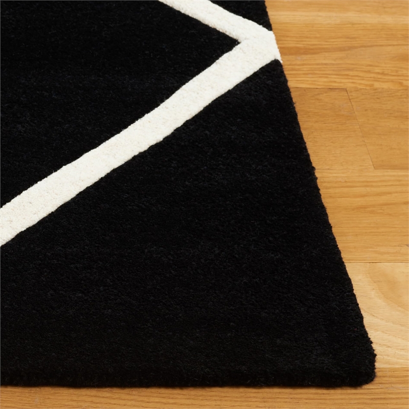 Safavieh Chatham Black Contemporary Rug - Runner 2'3
