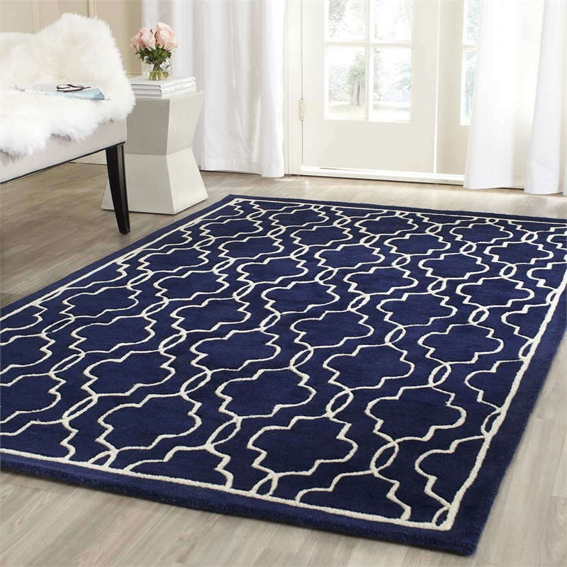 Safavieh Chatham Dark Blue Contemporary Rug - 5' x 8'