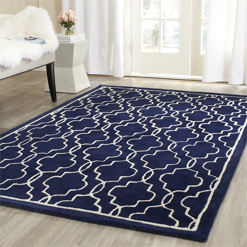 Safavieh Chatham Dark Blue Contemporary Rug - 6' x 9'
