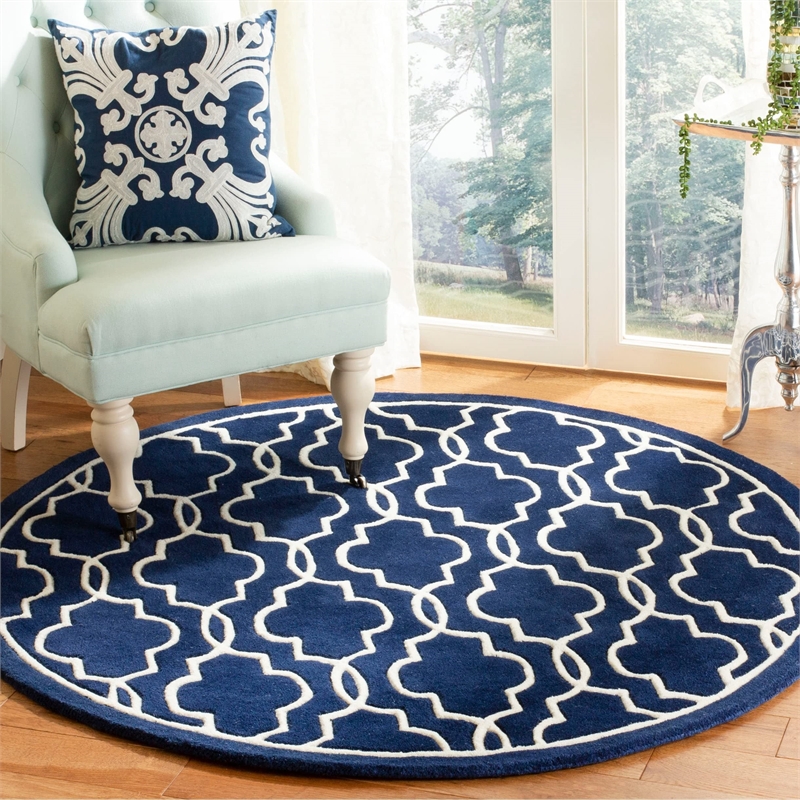 Safavieh Chatham Dark Blue Contemporary Rug - Runner 2'3