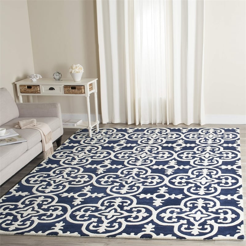 Safavieh Chatham Dark Blue Contemporary Rug - 5' x 8'