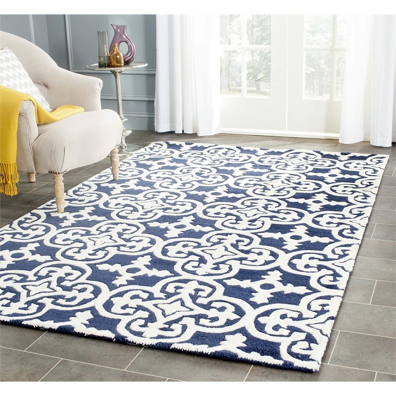 Safavieh Chatham Dark Blue Contemporary Rug - 8' x 10'
