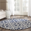 Safavieh Chatham Dark Blue Contemporary Rug - Round 5'