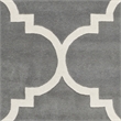 Safavieh Chatham 8' X 10' Wool Hand Tufted Rug In Dark Gray And Ivory