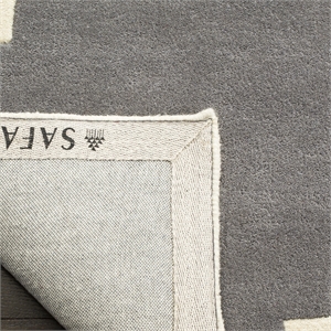 Safavieh Chatham 10' X 14' Wool Hand Tufted Rug In Dark Gray And Ivory