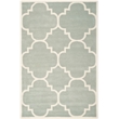 Safavieh Chatham 6' X 9' Wool Hand Tufted Rug in Gray / Ivory