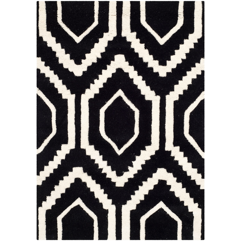 Safavieh Chatham Black Contemporary Rug - Runner 2'3