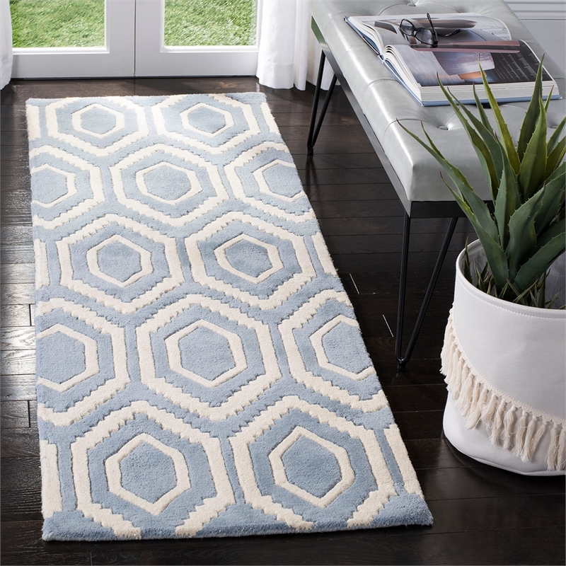 Safavieh Chatham Black Contemporary Rug - Runner 2'3