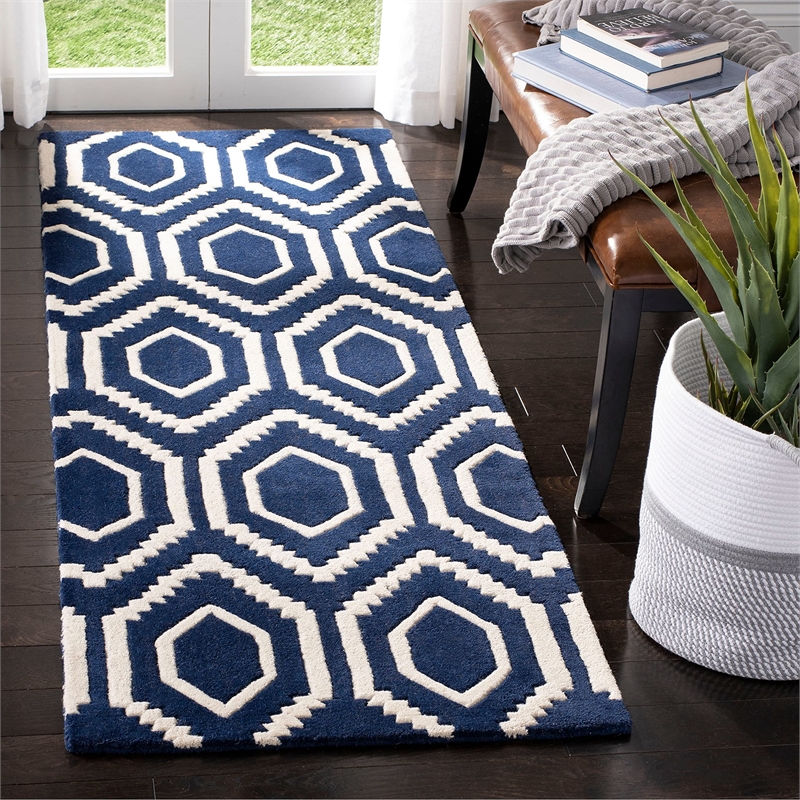 Safavieh Chatham Black Contemporary Rug - Runner 2'3
