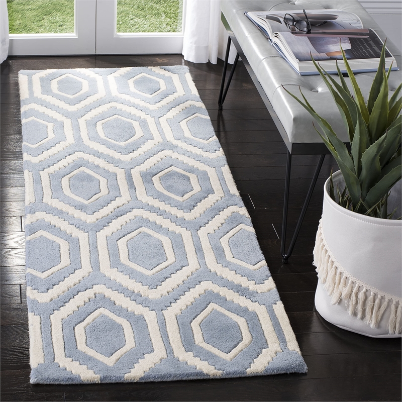 Safavieh Chatham Black Contemporary Rug - Runner 2'3
