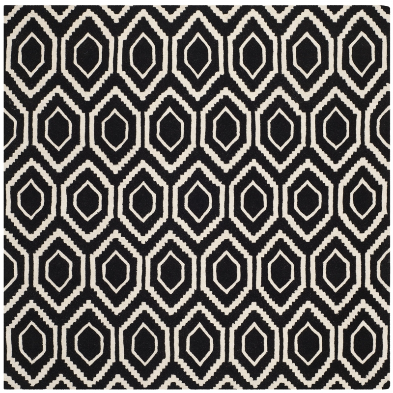Safavieh Chatham Black Contemporary Rug - Square 7'