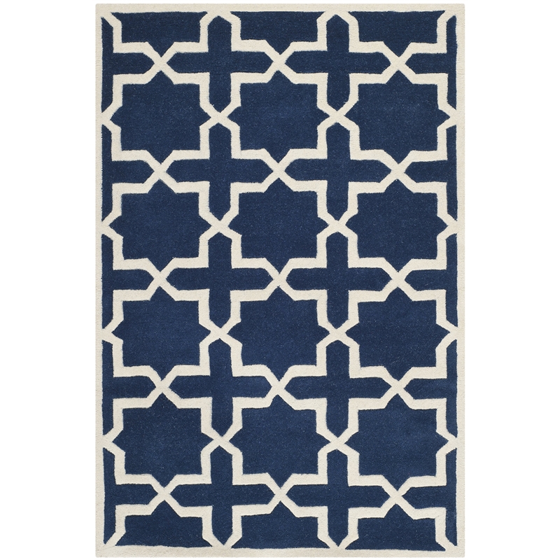Safavieh Chatham Dark Blue Contemporary Rug - 4' x 6'