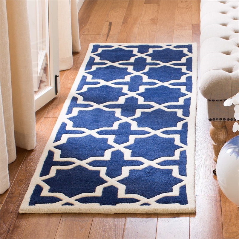Safavieh Chatham Dark Blue Contemporary Rug - Runner 2'3