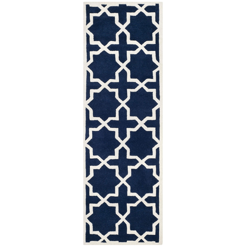 Safavieh Chatham Dark Blue Contemporary Rug - Runner 2'3