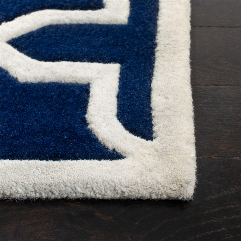 Safavieh Chatham Dark Blue Contemporary Rug - Runner 2'3