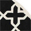 Safavieh Chatham Black Contemporary Rug - Round 7'