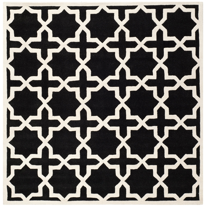 Safavieh Chatham Black Contemporary Rug - Square 8'9