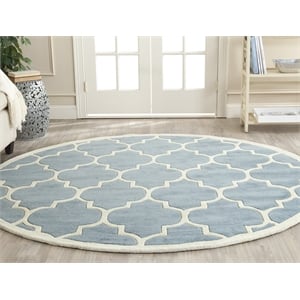 Safavieh Chatham Blue Contemporary Rug - Round 4'