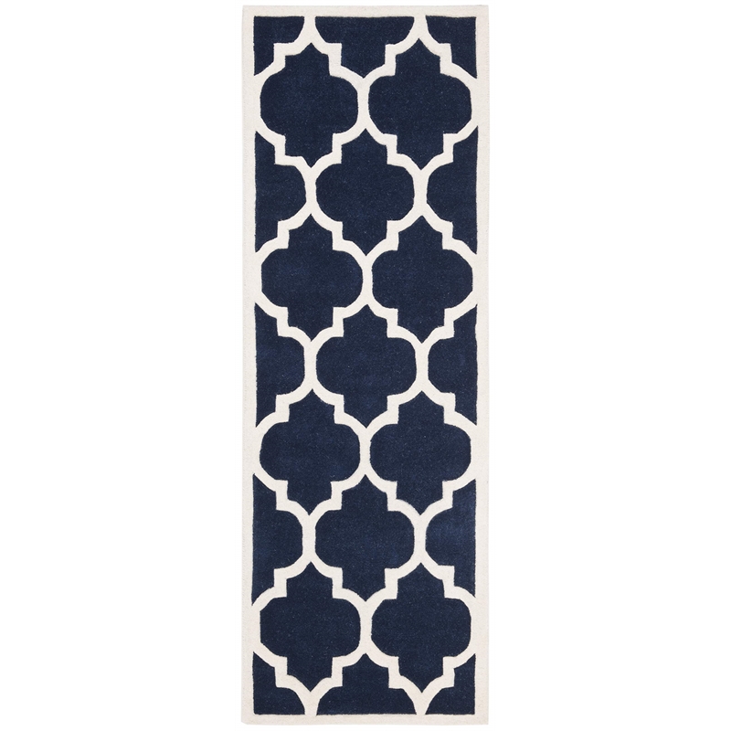 Safavieh Chatham Dark Blue Contemporary Rug - Runner 2'3