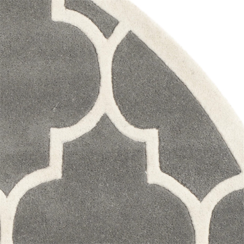 Safavieh Chatham Dark Grey Contemporary Rug - Round 8'9