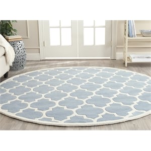 Safavieh Chatham Blue Contemporary Rug - Round 7'