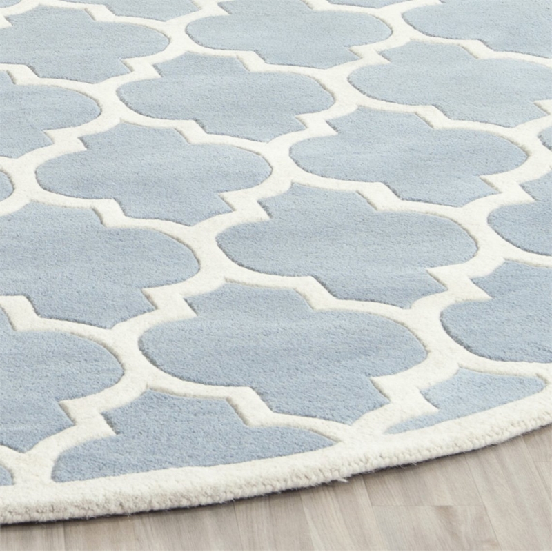 Safavieh Chatham Blue Contemporary Rug - Round 7'