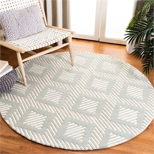 Safavieh Chatham Grey Contemporary Rug - Round 5'